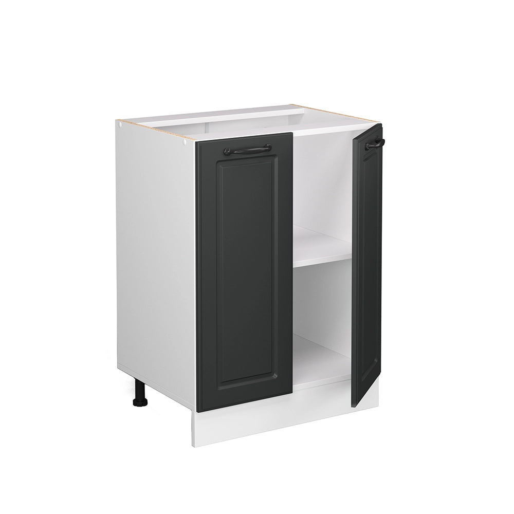 Vicco Mobiletto base cucina Antracite casa di campagna 60 cm , PL Rovere