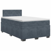 Letto box spring con materasso Grigio Scuro 120 x 200 cm 3450687