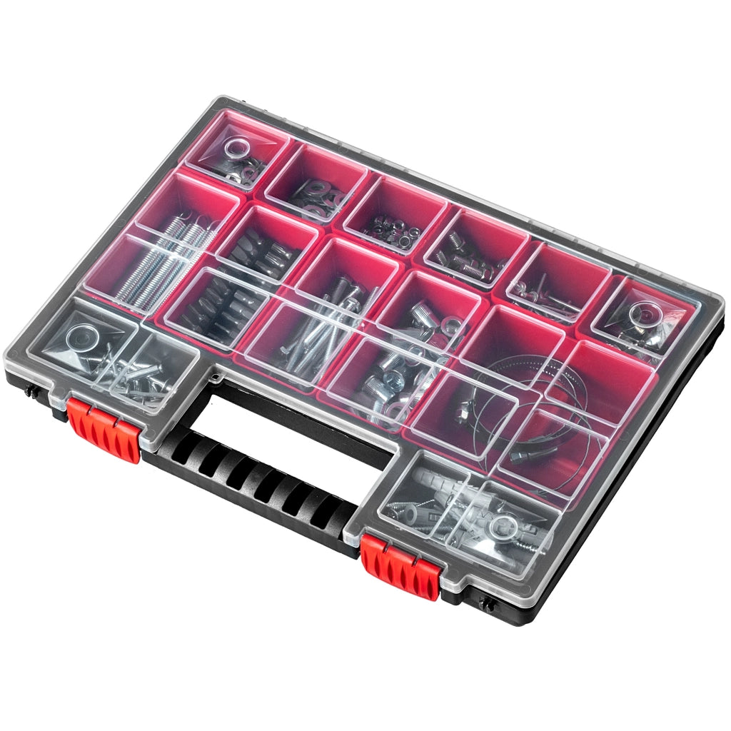Set di 3 contenitori organizer per officina KADAX con 18 cassetti, ideali per garage.