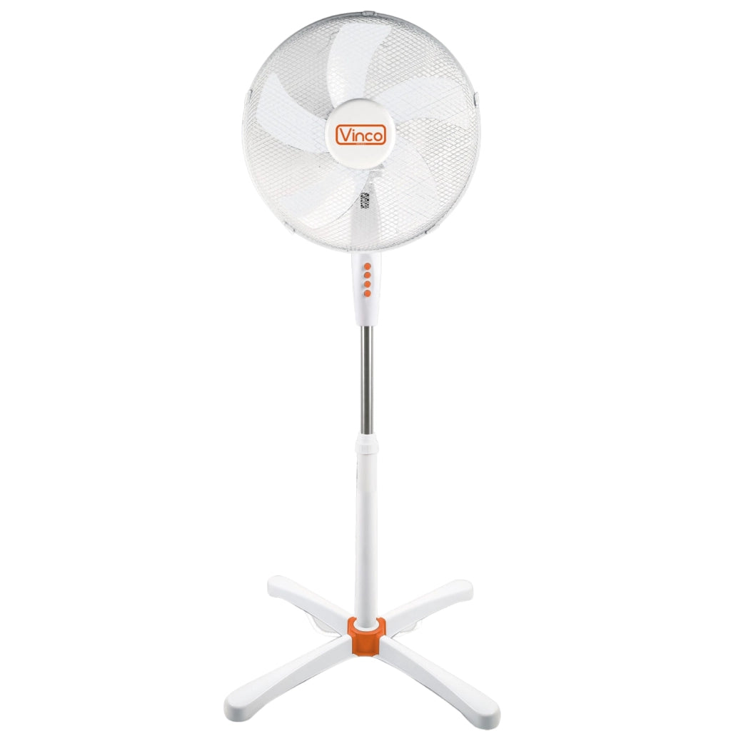 VINCO COD.70703E Ventilatore a Piantana 45W Con 5 Pale Regolabile In Altezza- Oscillazione Automatica