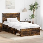 Struttura del letto-Giroletto Rovere fum¨¦ 100 x 200 cm Pino massello 858555
