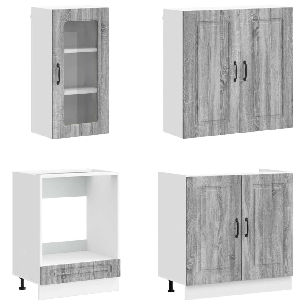 Unità Cucina KALMAR 8 pcs Sonoma grigio Legno ingegnerizzato 3438377