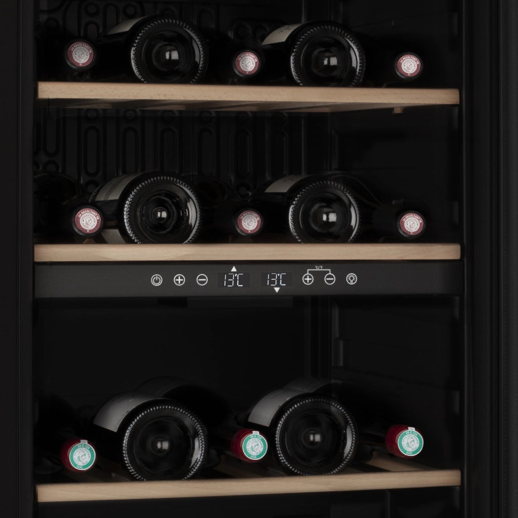 Cantinetta per vino Les Petits Champs CAVCDB32 da 32 bottiglie dual zone 5-18°C nera