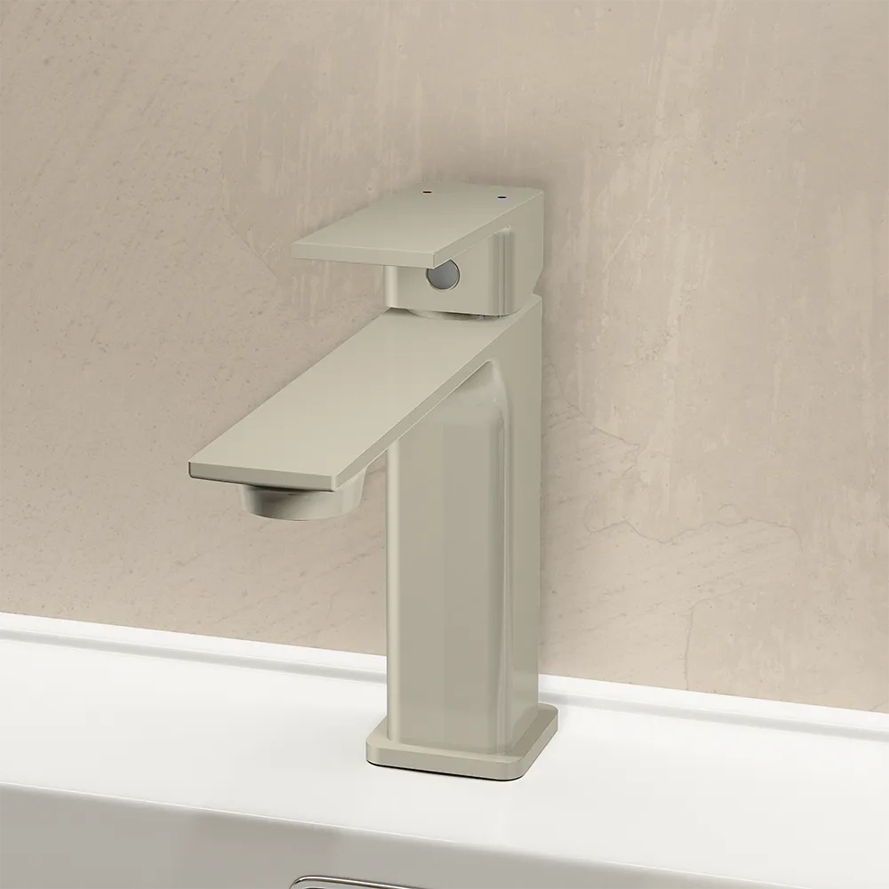Miscelatore lavabo senza scarico slim nickel spazzolato | Ingrid