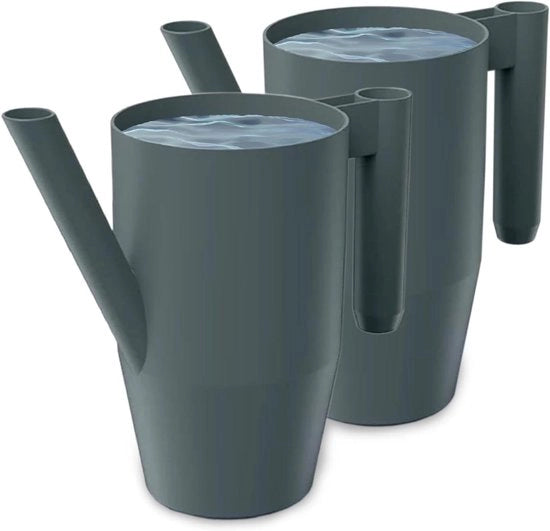 Pompa per irrigazione esterno da 20 litri - in plastica robusta - per irrigazione semplice di fiori, piante e piante da appartamento set da 2 (2 pezzi) nero