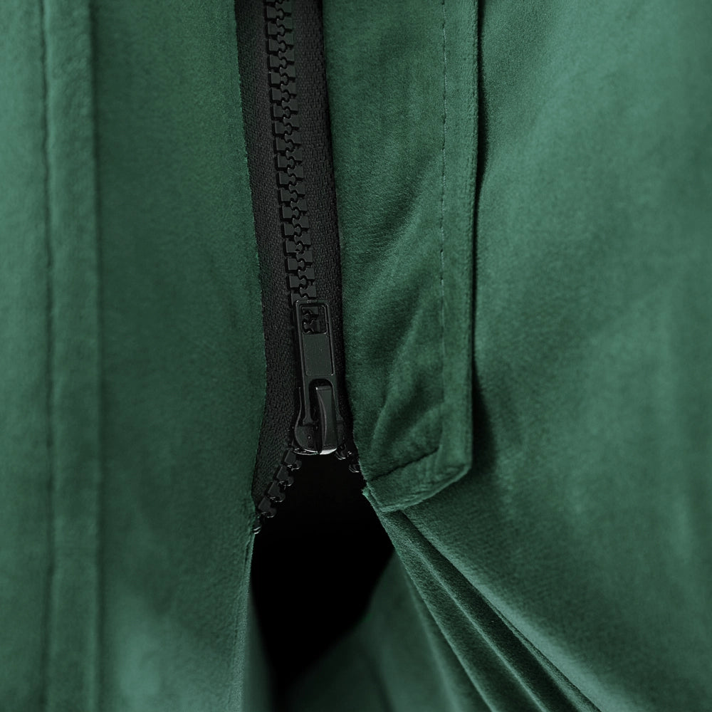 Letto imbottito moderno in velluto di colore verde 140 x 200 cm moderno elegante