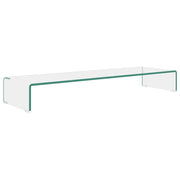 Mobile/Rialzo Porta TV | Armadietto TV | Mobile Porta TV in Vetro Trasparente 100x30x13 cm