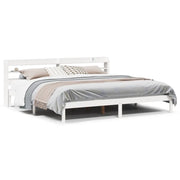 Letto matrimoniale | Letto per adulti | Letto senza Materasso Bianco 180x200 cm Legno Massello di Pino