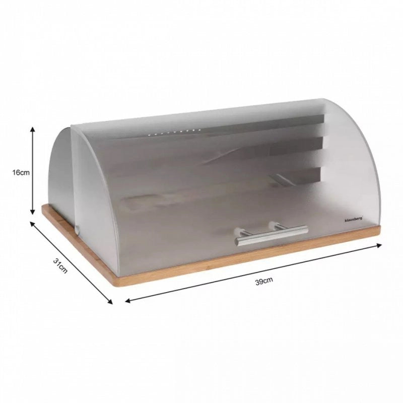 Klausberg KB-7096 Portapane in legno acrilico con design ermetico
