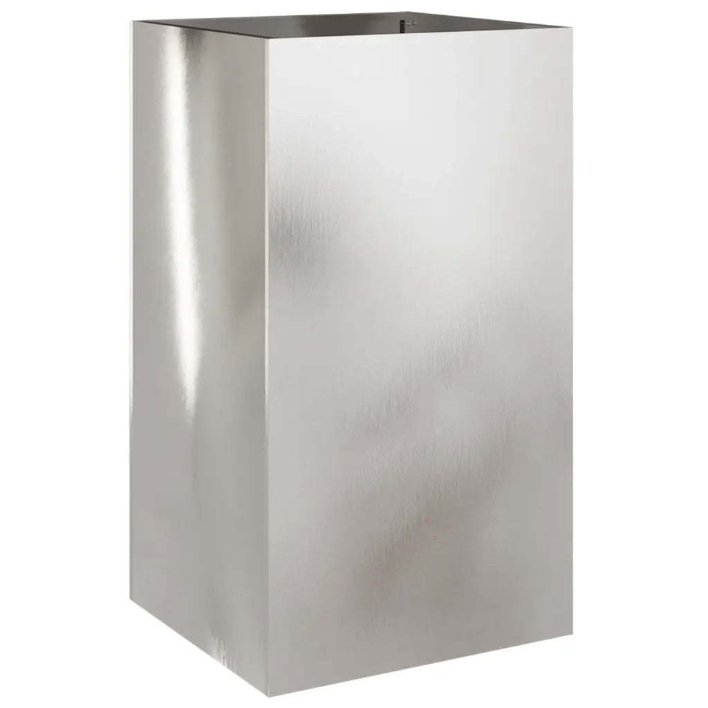 Fioriera Argento 42x38x75 cm in Acciaio Inox