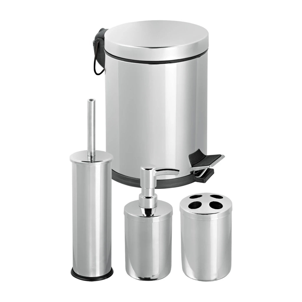 Set bagno 4 pezzi Fiordaliso DH in cromo