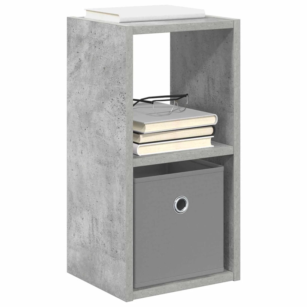 Set di 2 Comodini | Armadio da Notte | Mobiletto da notte con cassetto Grigio cemento 25,5 x 22 x 49,5 cm