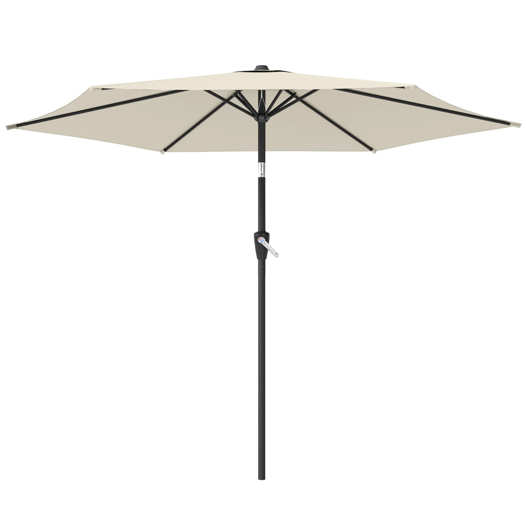 Ombrellone da balcone pieghevole 270 cm crema ¨C zephmum ¨C UV 50+ con manovella