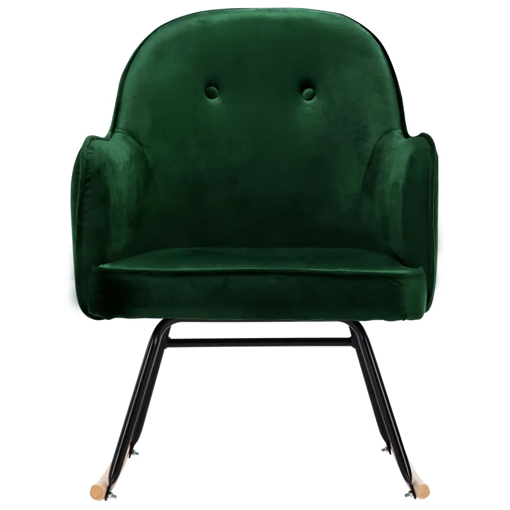 Sedia da Pranzo Verde Scuro in Velluto CFW5516320