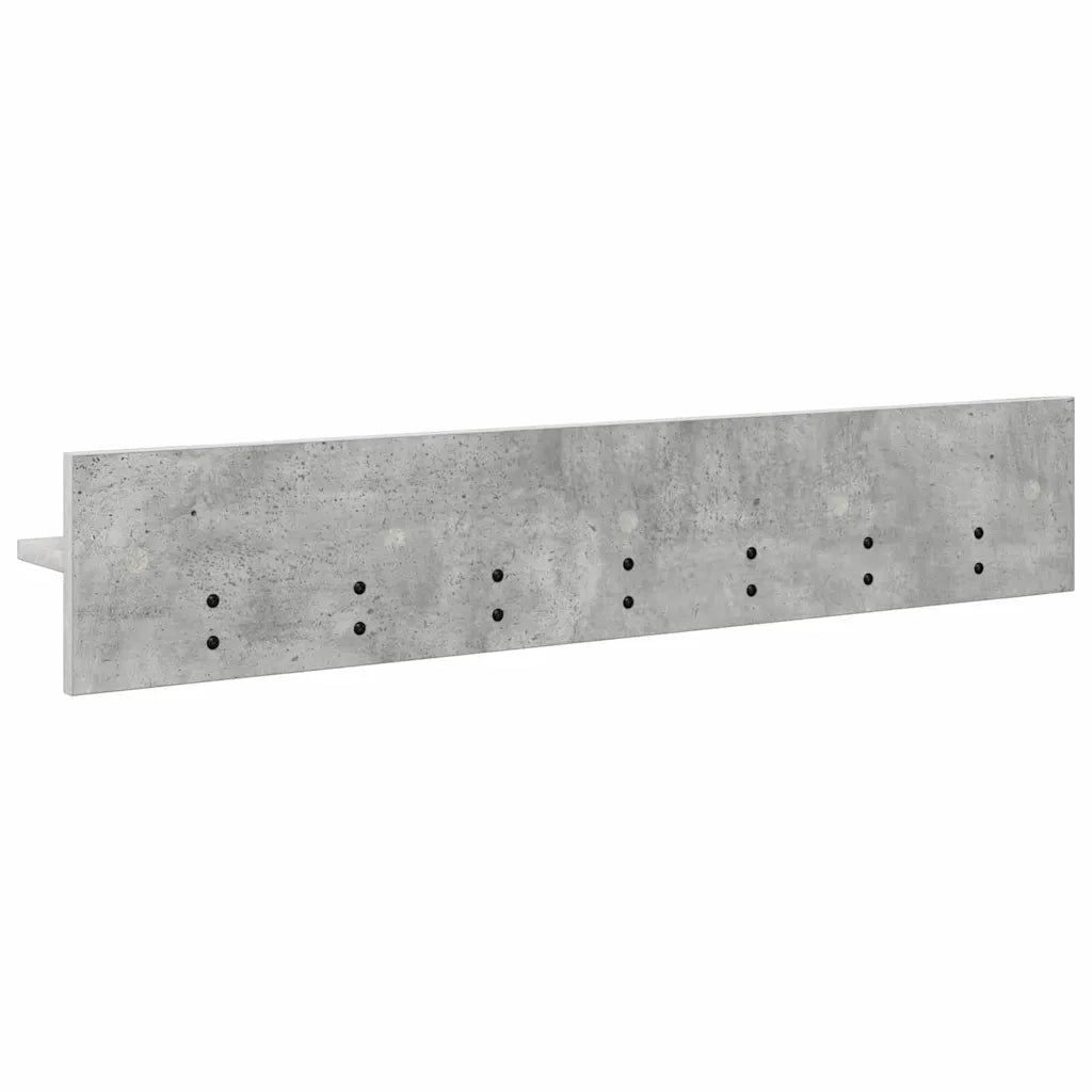 Appendiabiti a muro Grigio cemento 100 x 10,5 x 18 cm CFW4327448
