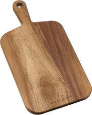 Piastra di taglio portatile con manico, piastra di legno/ piastra di formaggio/ piastra da servire, legno di acacia, (L)420mm x (B)210mm x (D)20mm, Non adatto al lavastoviglie
