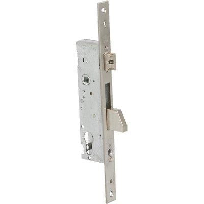 SERRATURA MONTANTE INFILARE 46215 CISA  B.Q INOX F.MM 22 F.SAGOM M1 E.MM 30