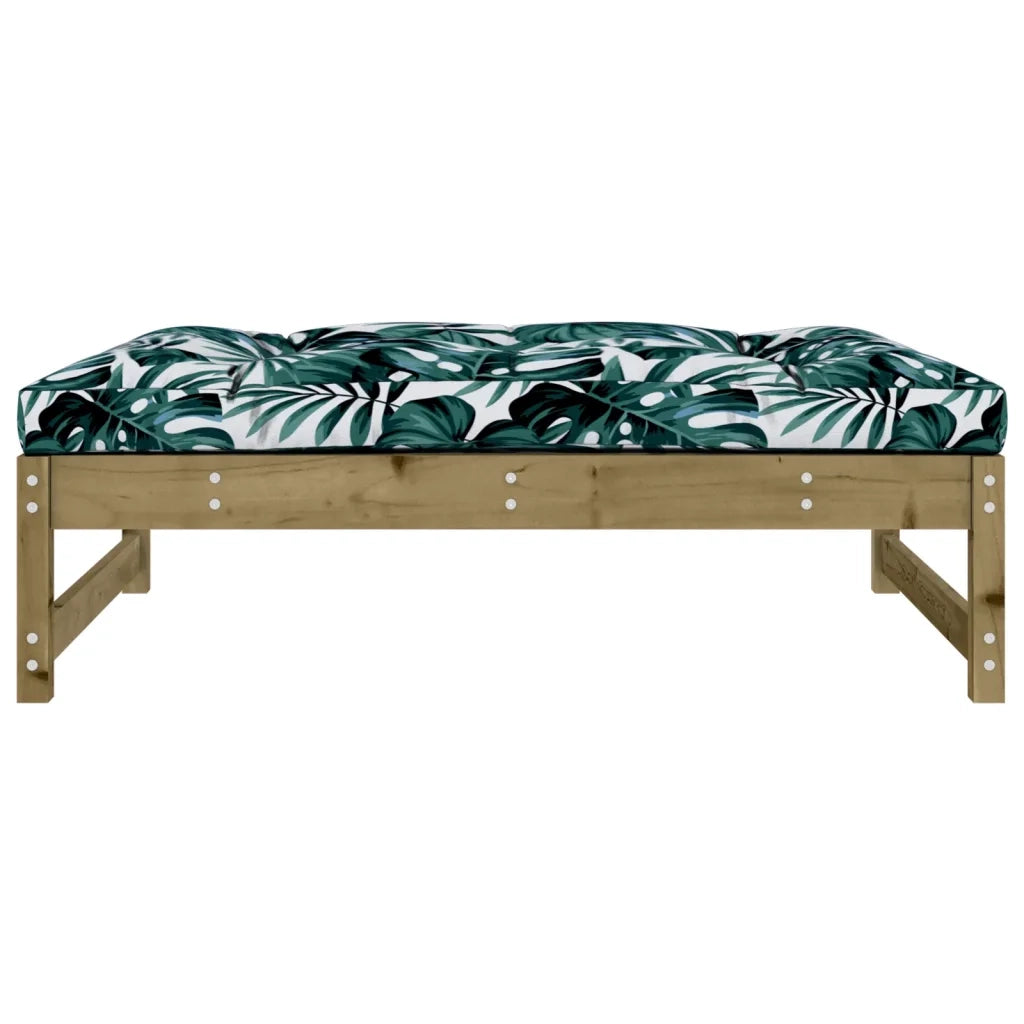 Poggiapiedi da Giardino 120x80 cm in Legno Impregnato di Pino 825743