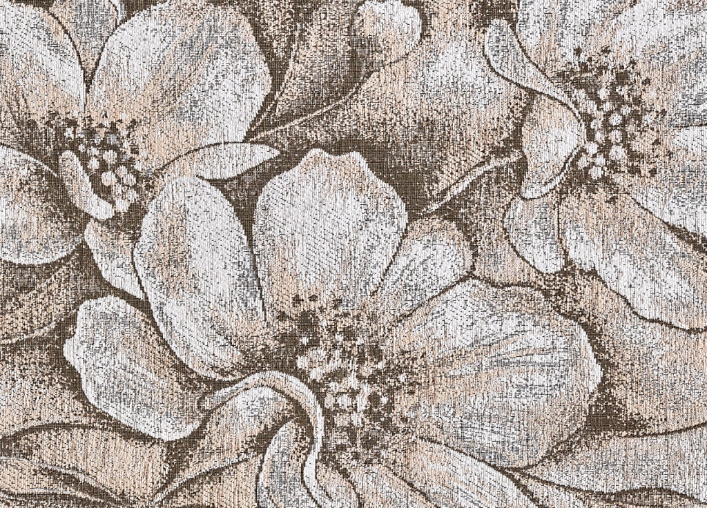 Tappeto Salotto Velour Antiscivolo Disegno Asturia By Suardi - 115x175 - Tortora