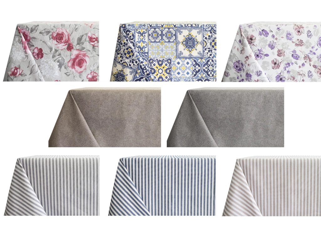 Tovaglia Per Salotto Cucina Tavolo In Cotone Made In Italy Varie Fantasie - 140x240 - Amalfi