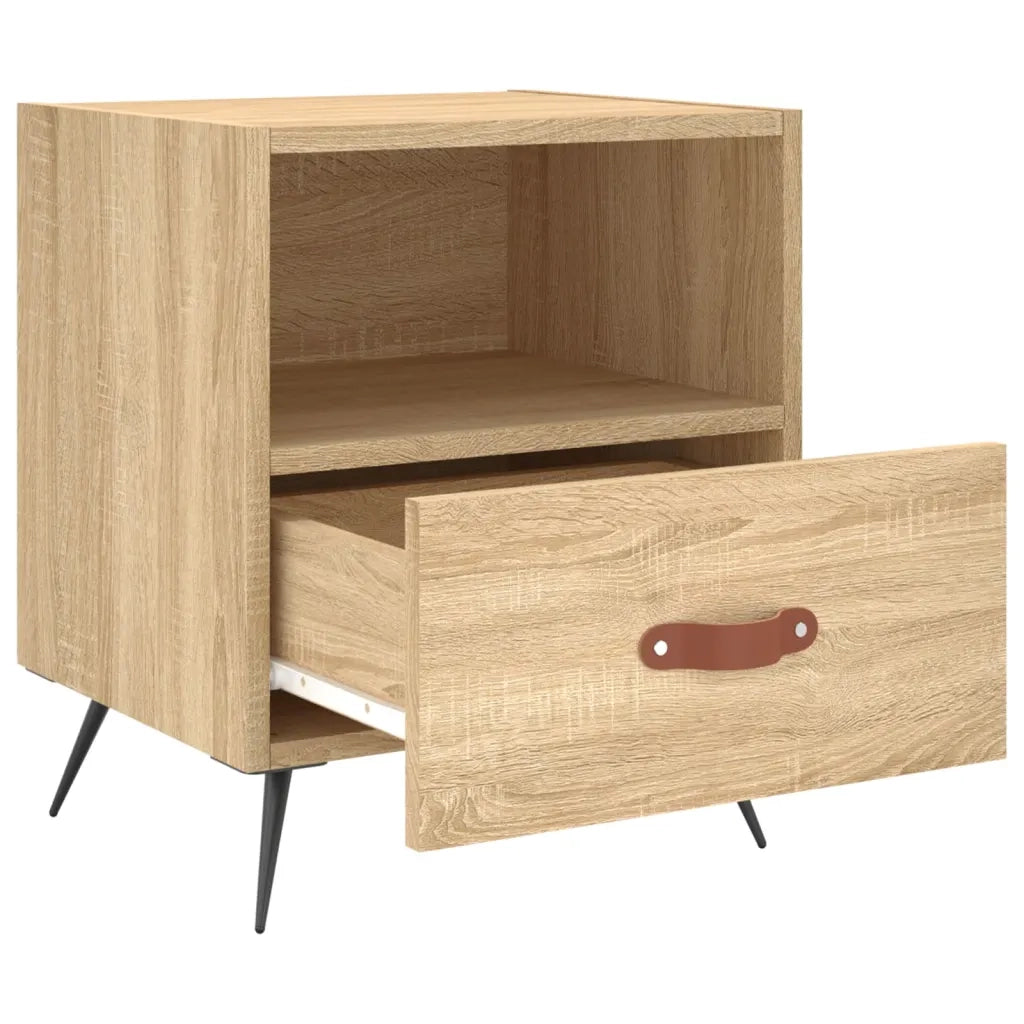 Comodini 2 pz Rovere Sonoma 40x35x47,5 cm in Legno Multistrato 827379