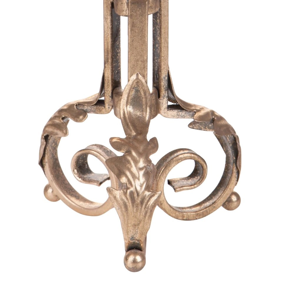 Porta Cero Decorativo con Fregio 41x15 cm in Metallo