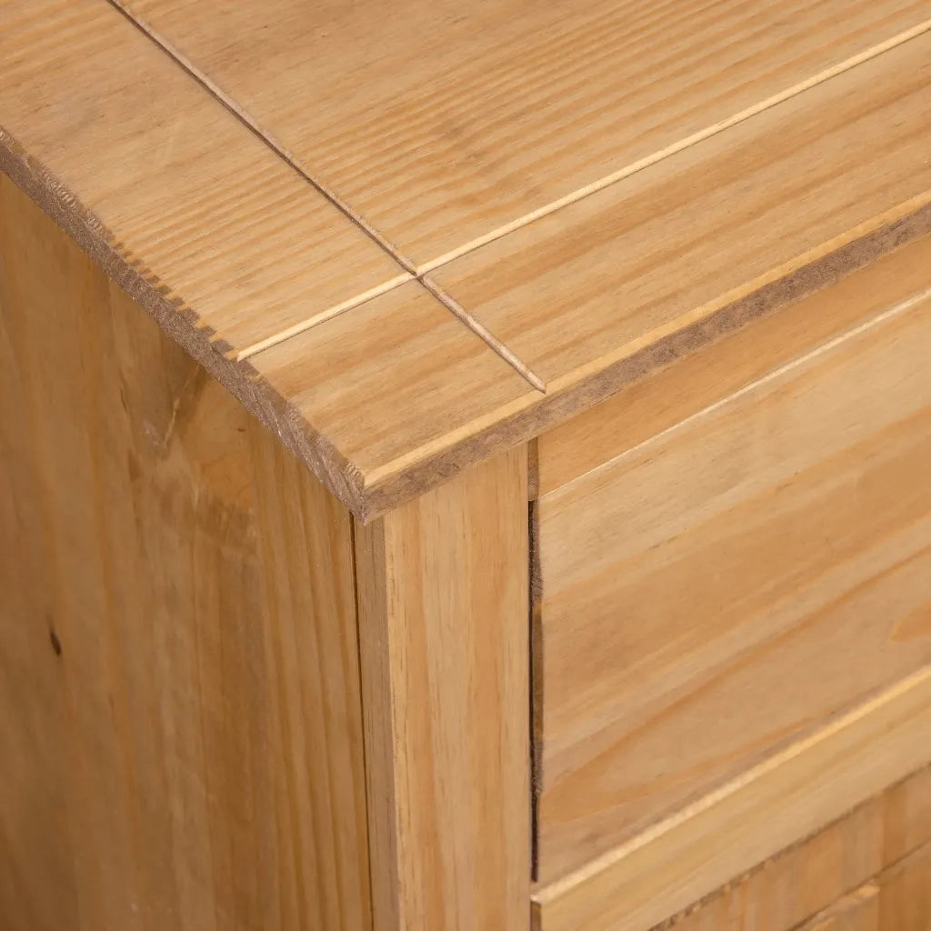Credenza 135x40x80 cm in Legno Massello di Pino Panama Range 282703