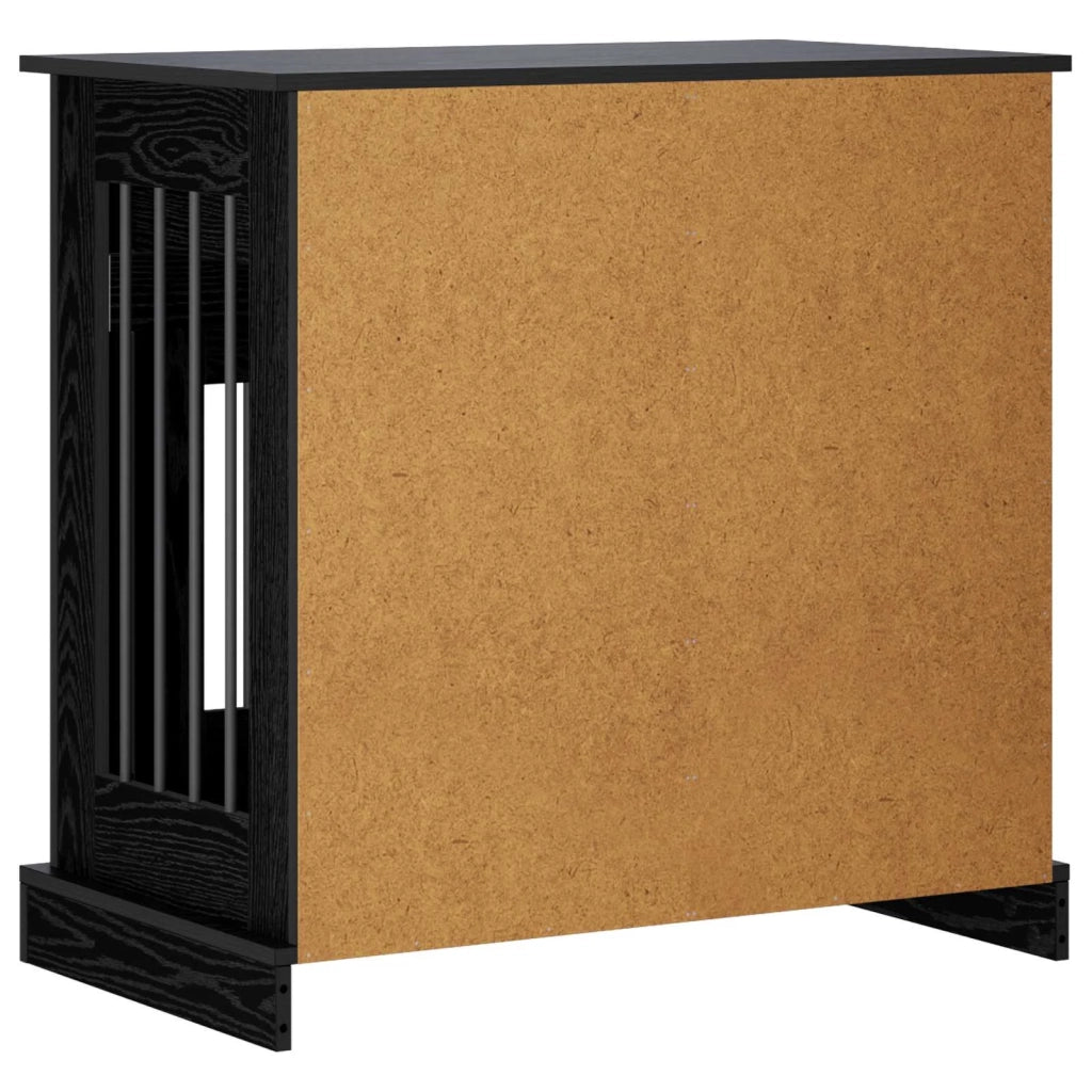 Mobile da cassa per cani Rovere Nero 80 x 47,5 x 80 cm 8014767