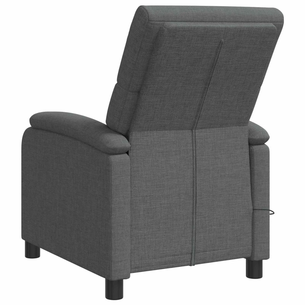 Divano Sedia-Poltrona Massaggiante Grigio Scuro Tessuto 587041