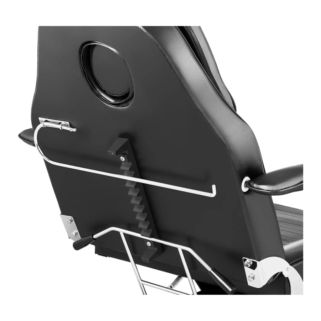 Poltrona estetica struttura: ferro e acciaio inox rivestimento sintetico in PVC nero 14_0001660