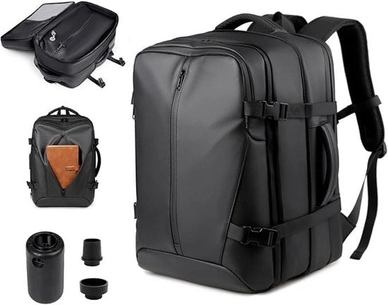 Borsa da Viaggio 62L - Portatile - Espandibile 45x30x30 cm - Impermeabile - Borsa con Pompino a Mano - Antifurto - Borsa da Viaggio per Viaggi