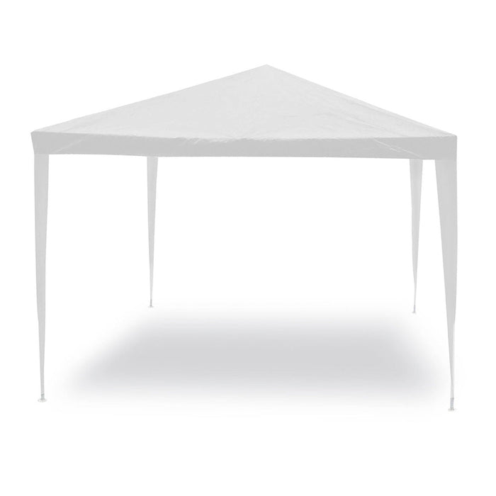 Gazebo Struttura in Acciaio Tessuto Bianco 3x3 metri