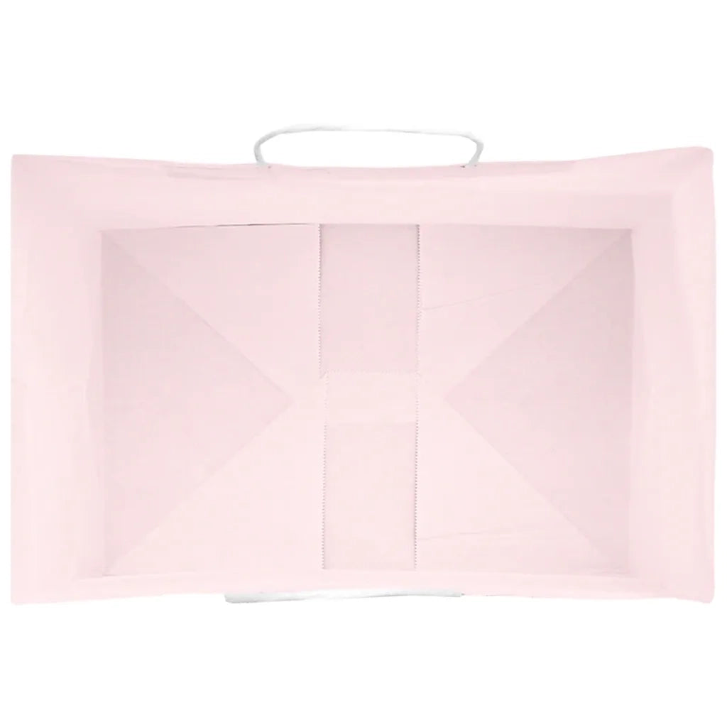 vidaXL Sacchetti di Carta 250 pz con Manici Rosa 32x22x24 cm