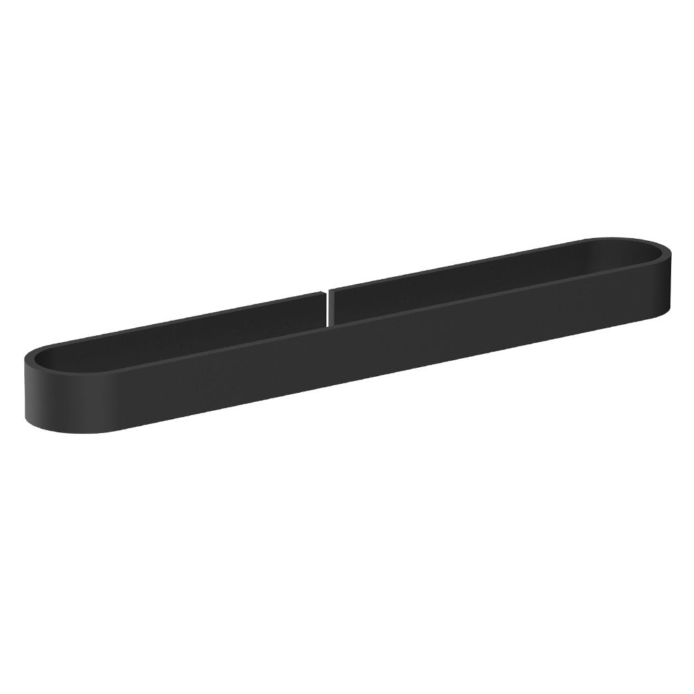 Portasalviette 40 cm nero serie evolution - fissaggio con biadesivo o ad incollo
