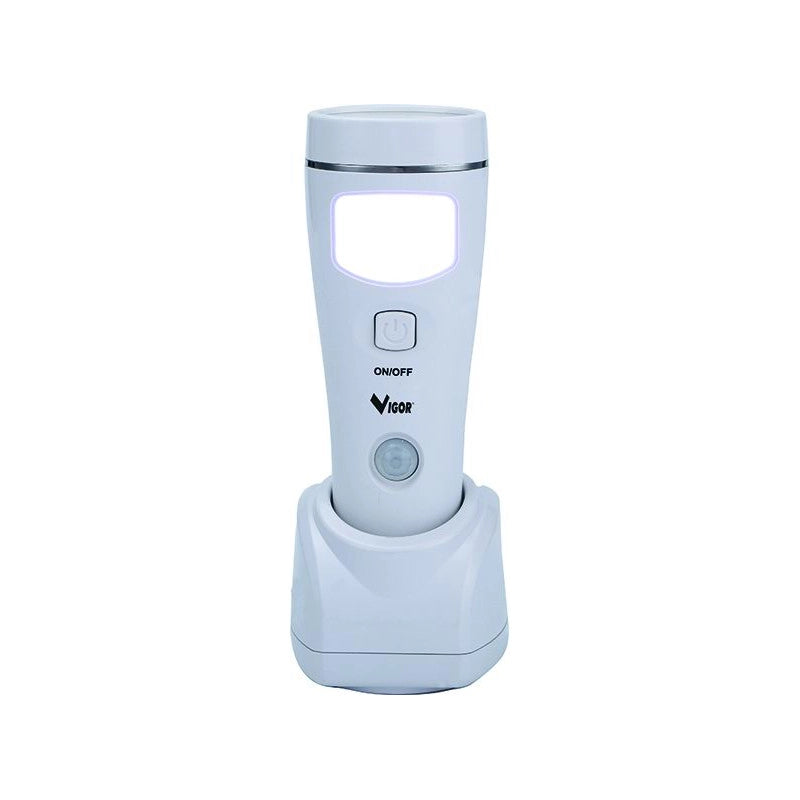 Lampada Emergenza Vigor Leon Li-Ion Torcia Led 5+15