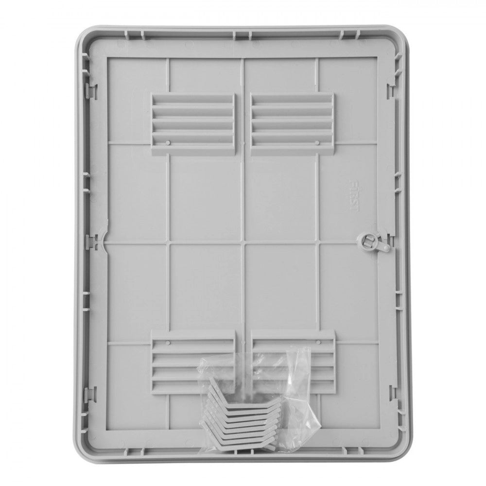 Sportello portello porta per gas in abs bianco l 335 x h 435 x p 22mm per ispezione
