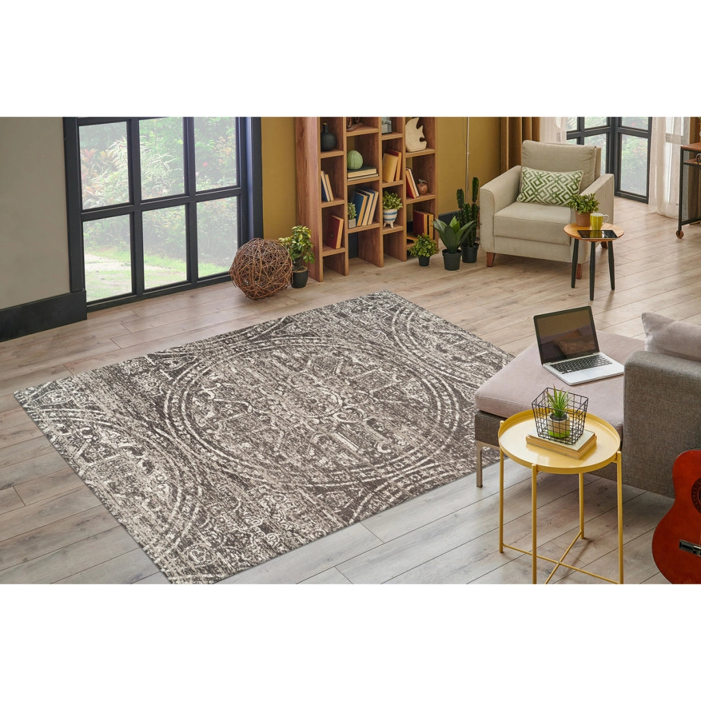 Tappeto a tessitura piatta Davis 400 grigio 120x170 cm