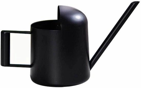 Giocatore per piante da interni - 300 ml - Giocatore mini per piante da interni con beccuccio lungo in acciaio inossidabile nero.