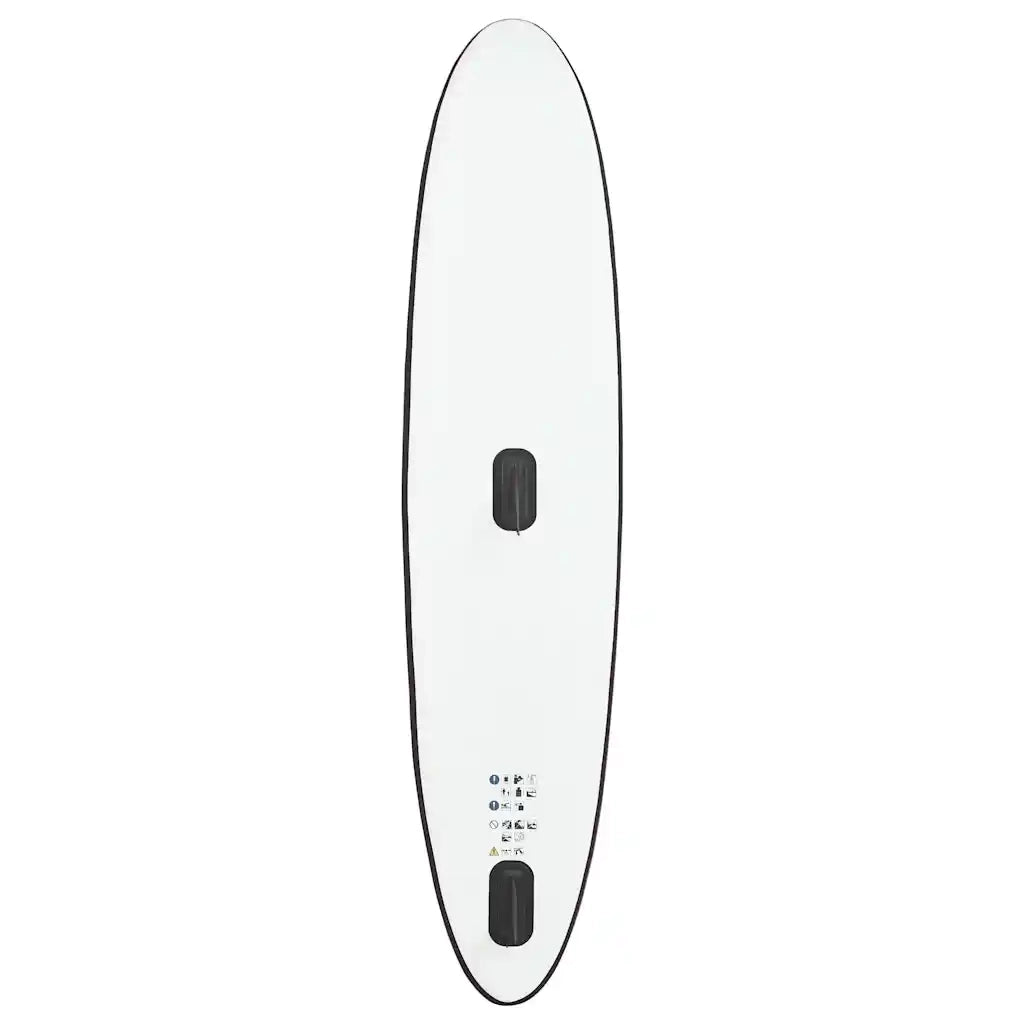 Set Tavola Gonfiabile da SUP con Vela Nero e Bianco 92736