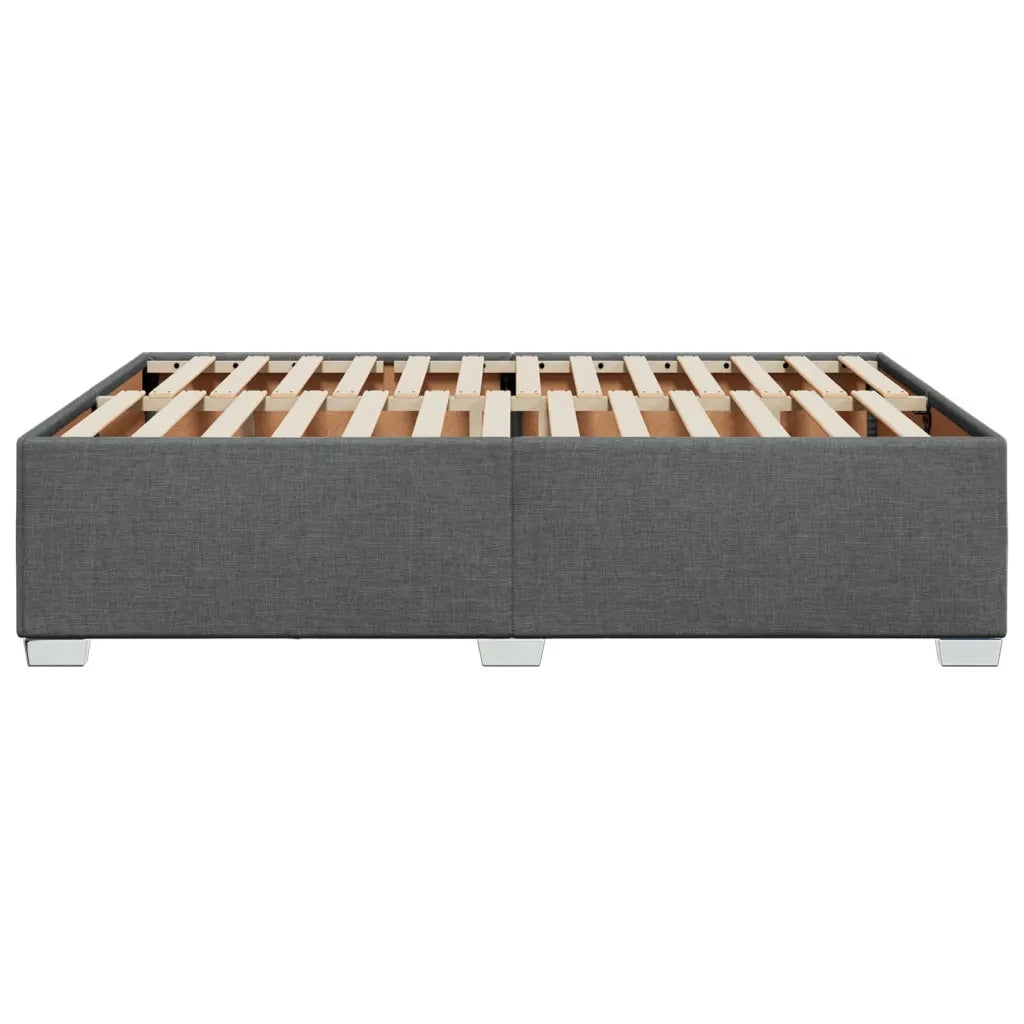 Giroletto senza Materasso Grigio Scuro 160x200 cm Tessuto
