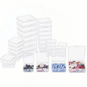 Cassetto di Stoccaggio in Plastica con Coperchio - 32 Unità - Mini Cassetto di Stoccaggio - Diverse Dimensioni - Sicuro e Translucido - per Piccoli Oggetti