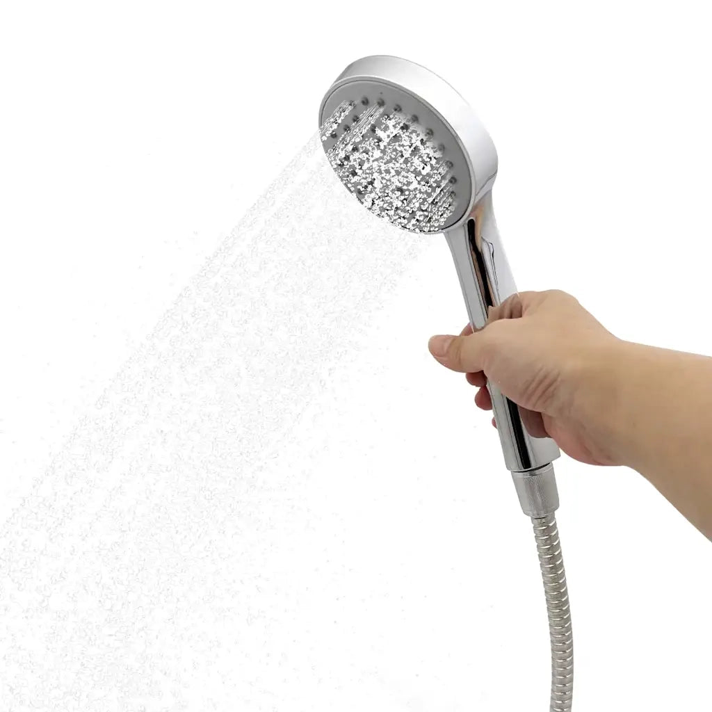 Doccia Solare da Esterno Nero 217 cm PVC e Alluminio CFW5110682