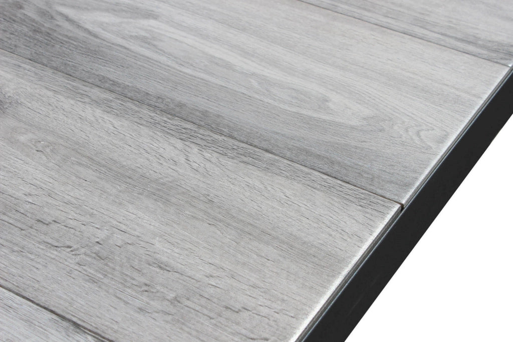 Tavolo Mackay 200x100x75 h cm in Alluminio Antracite