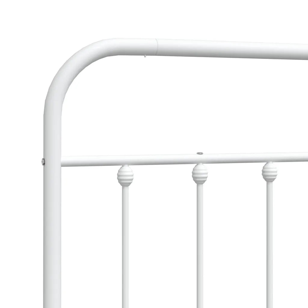 Testiera | Testata di Ricambio in Metallo Bianco 80 cm