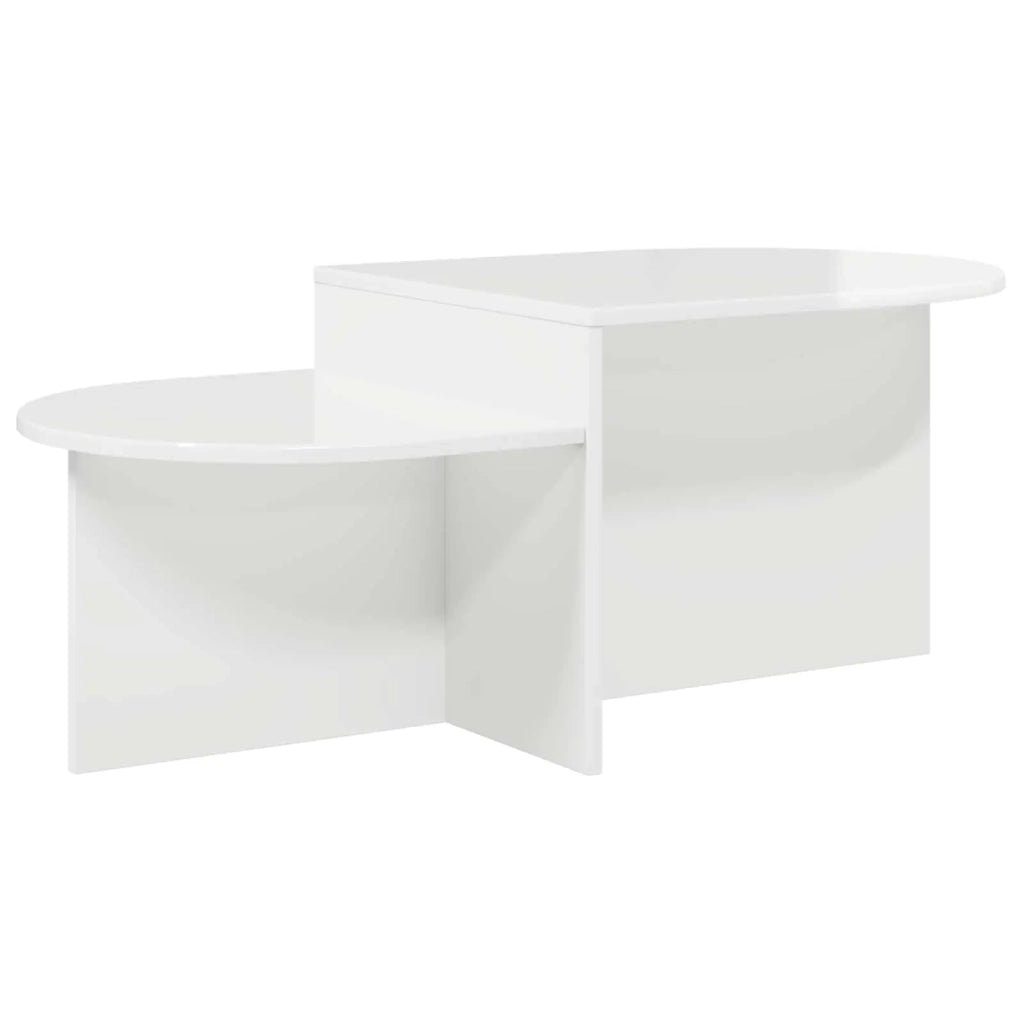 Tavolino da salotto Bianco Lucido 100 x 50 x 40 cm