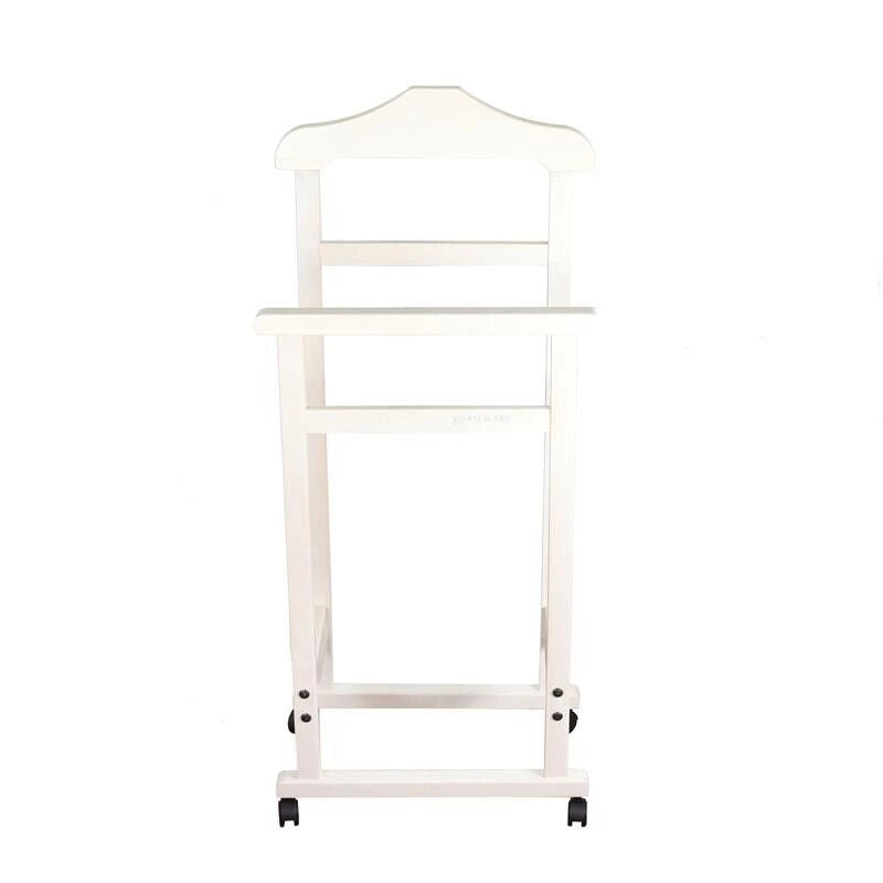 INDOSSATORE  APPENDIABITI  DA  CAMERA  PRATIC LEGNO DI FAGGIO BIANCO 44 X 25 X 98 H
