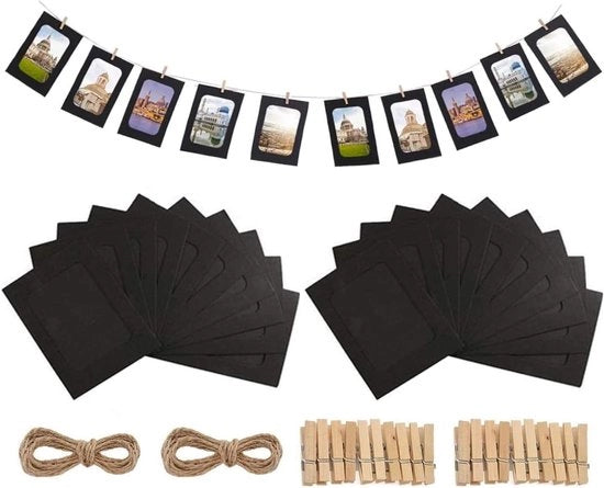 Set di cornici per foto in carta da 20 pezzi per decorazione creativa della parete
