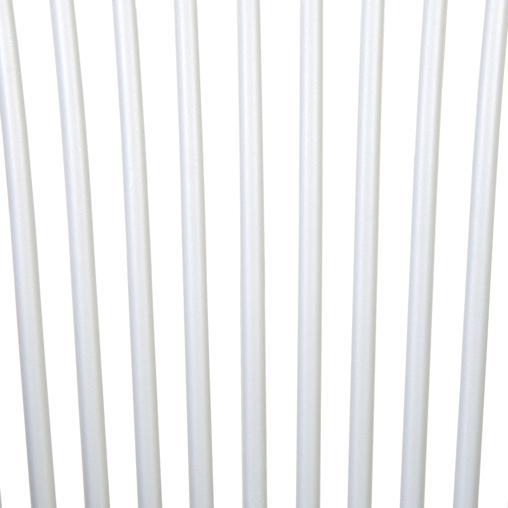 Set di 4 sedie da pranzo in plastica grigio per interni ed esterni da giardino con braccioli in stile minimalista
