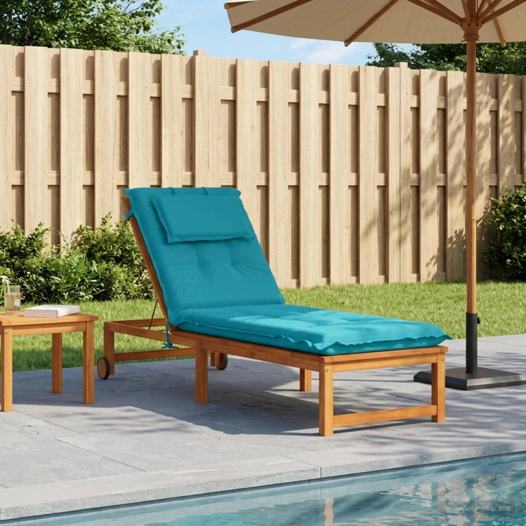 Cuscino per Lettino GEMERT 100% Poliestere Turchese 947541