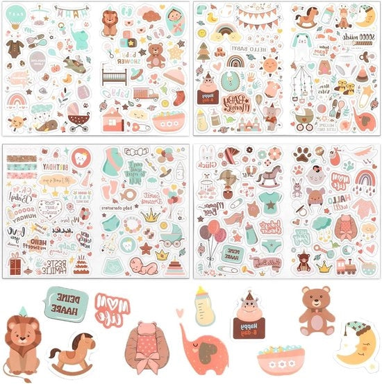 Sticker per bambino per album di foto di bambino - sticker per album di foto per bambini e neonati - per bambini maschi e femmine - per feste di compleanno, album di ricordi e regali per bambini